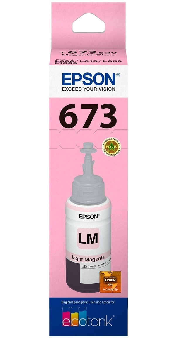 TINTA EPSON T673620-AL (673) MAGENTA CLARO – Tienda Megasis SA de CV